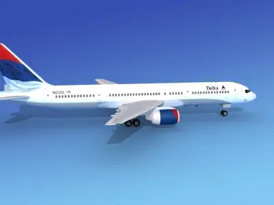 Boeing 757-200 Delta 2 3D model