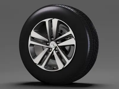 Peugeot Traveller wheel 2017 3D model
