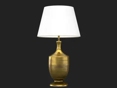 Brass Lamp Shade Low-poly 3D model