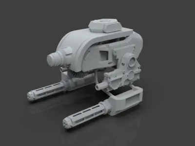 Sci-Fi Drone - 2 - Untextured 3D model