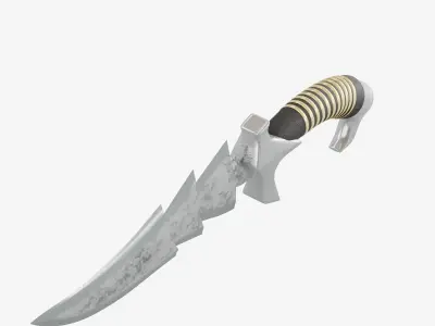 Stylized Medieval Sword Low-poly 3D model