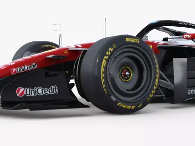 F1 Ferrari SF26 2026 Low-poly 3D model