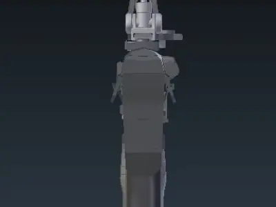 MPT76 Untextured Low-poly 3D model