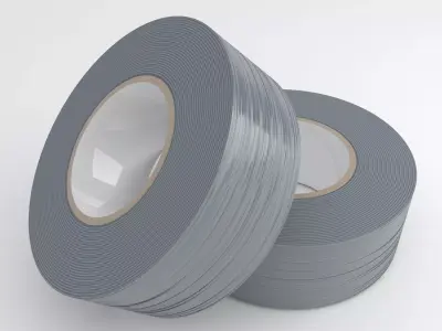 Duct Tape Silver 3D model