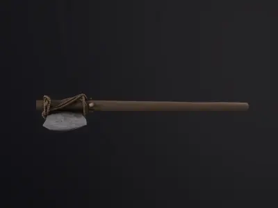 Rock Axe Low-poly 3D model