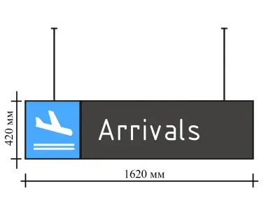 Pictograms for the airport 3D model