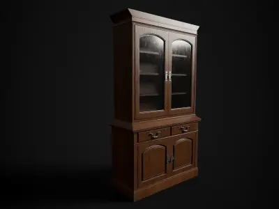 Victorian Cupboard Low-poly 3D model