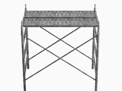 Metal Scaffolding Construction 06 Low-poly 3D model