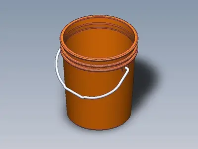 Five-Gallon Bucket Free 3D model