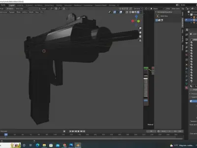 ametralladora gun 3D model