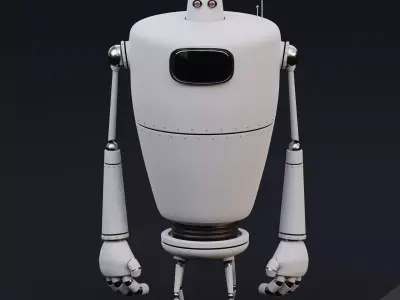 Robot with arms and legs 3D model purchase