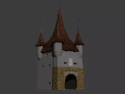 Catherine s Gate - Historic Landmark from Brasov 3D model