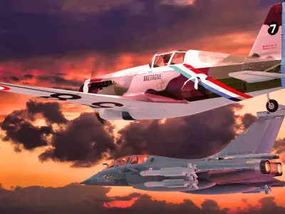 MS 406 aircraft Free 3D model