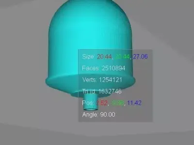 Spherical radar dome 3D model