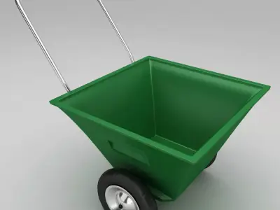 Garden wheel barrow 3d model 3D model