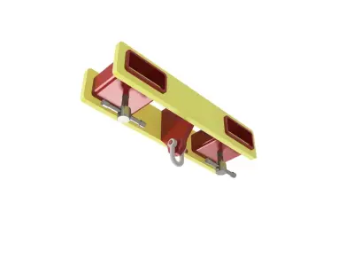 2500 Kg forklift attachment Low-poly 3D model