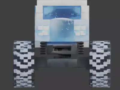 Voxel RC Snow Explorer 3D Model Low-poly 3D model