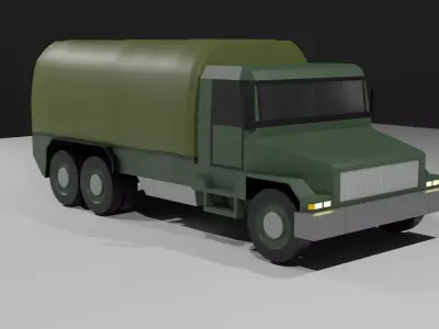 Supply Truck Low-poly 3D model