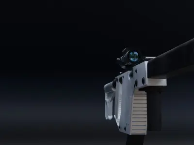 VECTOR Submachine Gun  Low-poly 3D model