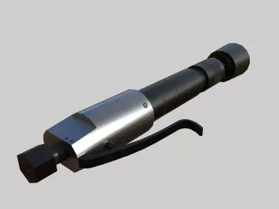 Pneumatic Rammer Low-poly 3D model