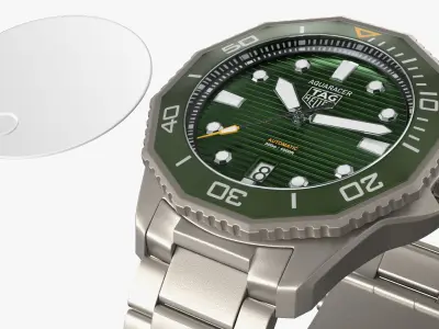  Tag Heuer Aquaracer Sport Diving Watch Green 