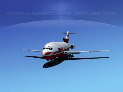 Boeing 727-100 DHL Cargo 3D model