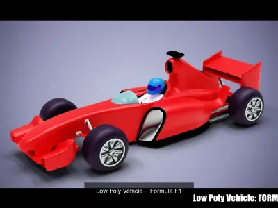 17 Low Poly Stylized Vehicles 3D Model Pack