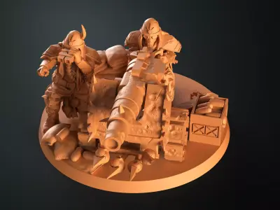 Traitor fieldgun team 3D print model