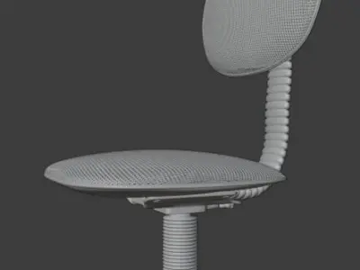 Old Computer Chair Free 3D model