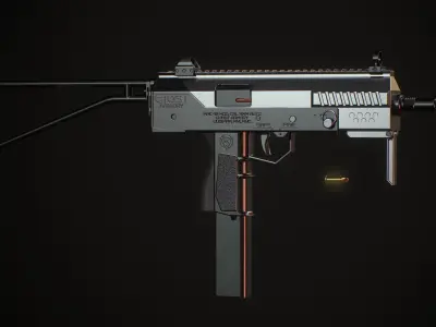 MAC-10 Custom Low-poly 3D model