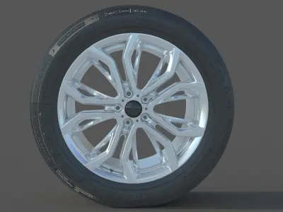 wheel Rim Tire 6 3D model