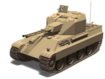 Flakpanzer V Coelian 3D model