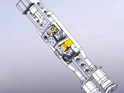 Cardan Swing Cleaning Head Mechanism 3D model