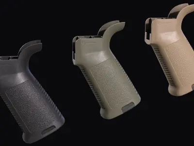 Magpul MOE pistol grip ar15 m4 Low-poly 3D model
