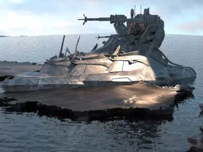 Assassin Cruise ship Advanced 1 3D model