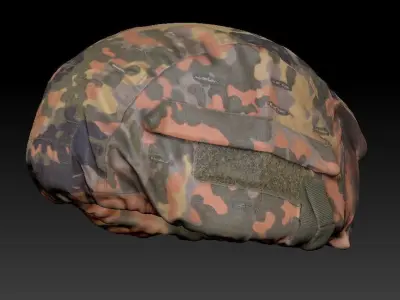 Bundeswehr military helmet 01  Low-poly 3D model