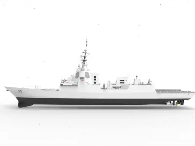 Hobart Class destroyer 3D model