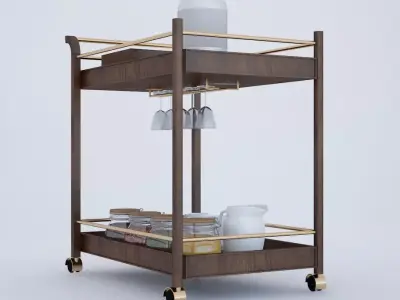Serving Trolley 3D model