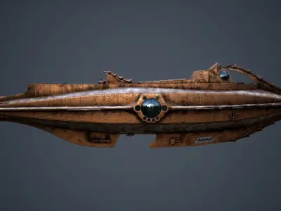 Nautilus 20000 Leagues Under the Sea Low-poly 3D model