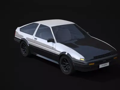 Toyota AE86 Trueno 3D model