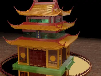 Chinese ancient house  3D model