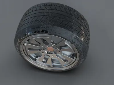 rims tire auto garage  3D model