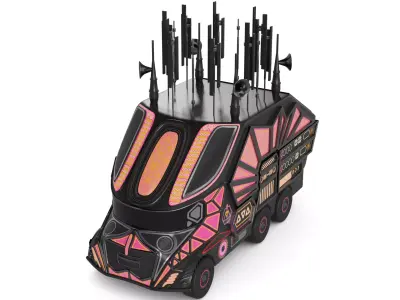 Broadcast Vehicle 3D model get