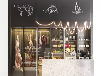 Modern Grocery 3D model