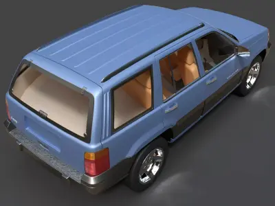 Jeep Grand Cherokee ZJ - Hyper-Detailed 4x4 3D Model 3D model