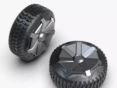 Truck  wheel 3D model