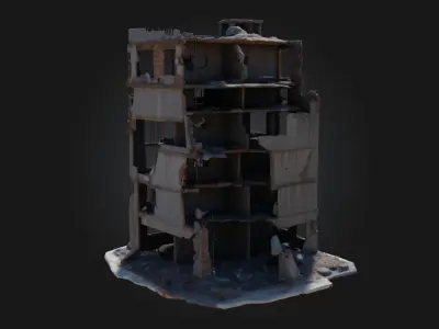 Collapse  Frozen Moment of Destruction 3D model