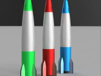 missiles 9-10-11 3D model