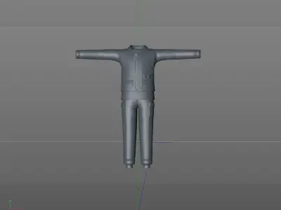maintenance worker clothing cartoon clothing 3D model