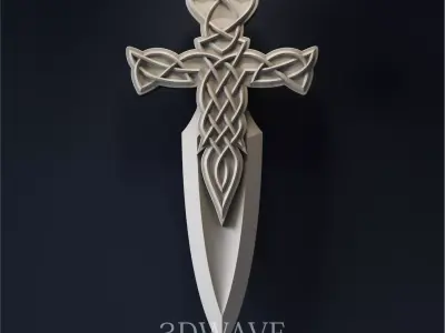 DAGGER 3d stl files for CNC 3D model